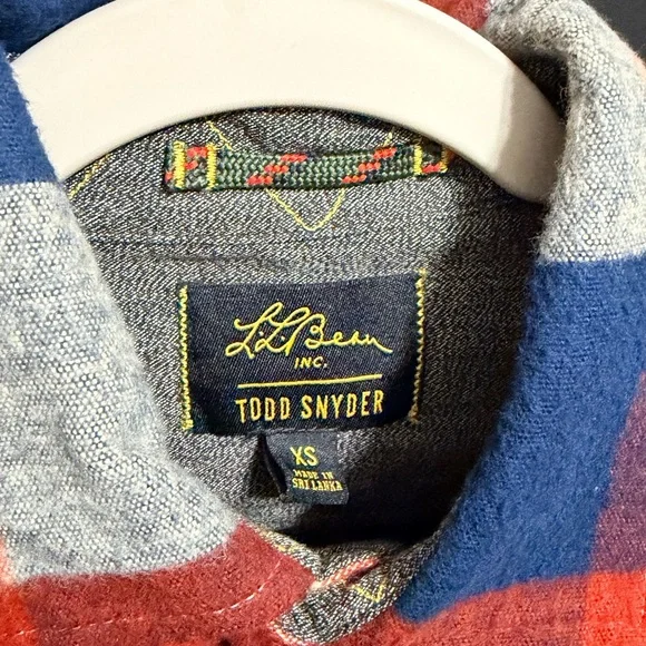 Todd Snyder & LL Bean Chamois Tan Plaid Shirt NWOT Soft Portuguese Flannel - Picture 5 of 12